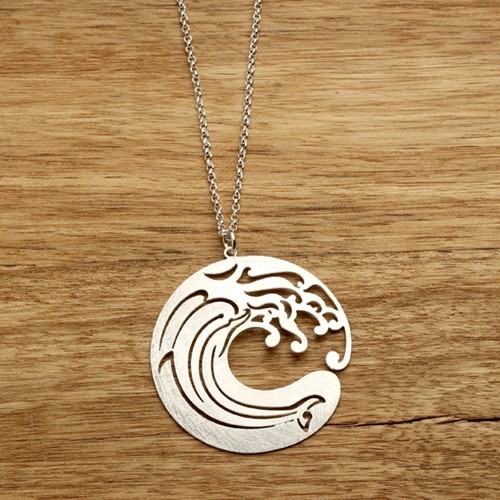 Wave Necklace Silver