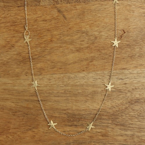 Starfish Mini Necklace Gold