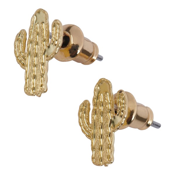 Cactus Mini Earrings Gold