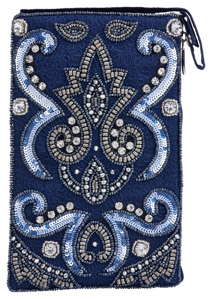 Bamboo Trading Company Club Bag - Dolphins Pattern Crossbody Purse Or Wristlet