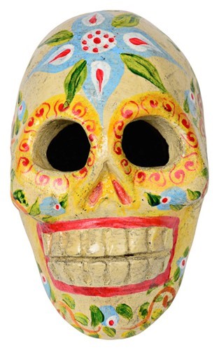 Ceramic Small Yellow Skull ACSKULL7