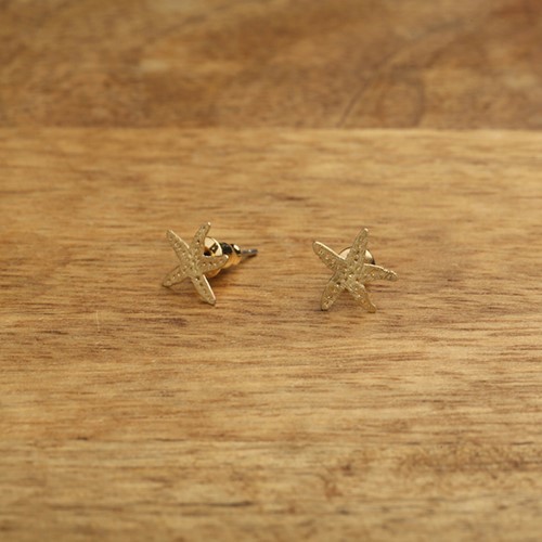 Starfish Post Earrings Gold WSE83