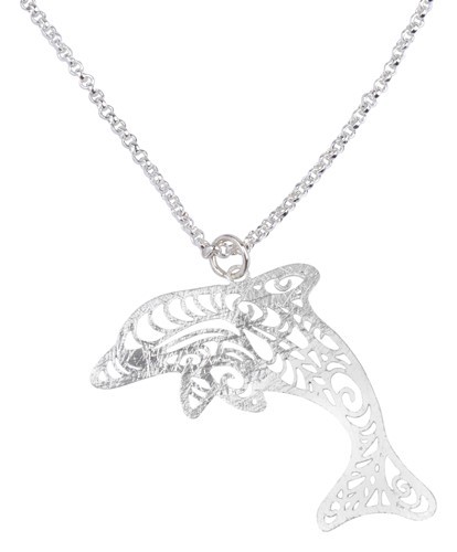 Dolphin Necklace Silver WSN99