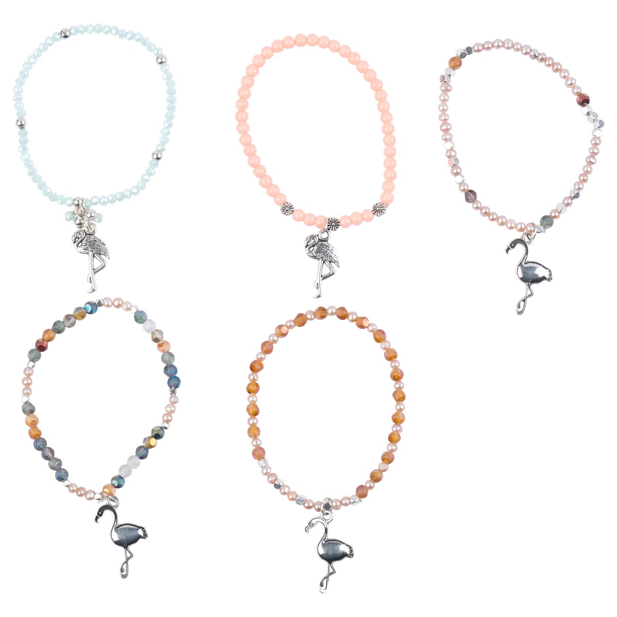 Flamingo sales charm bracelet