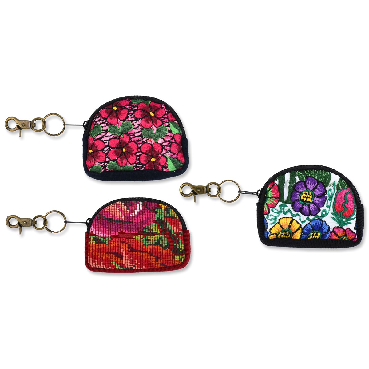 Huipil Half Moon Key Chain JABAG42