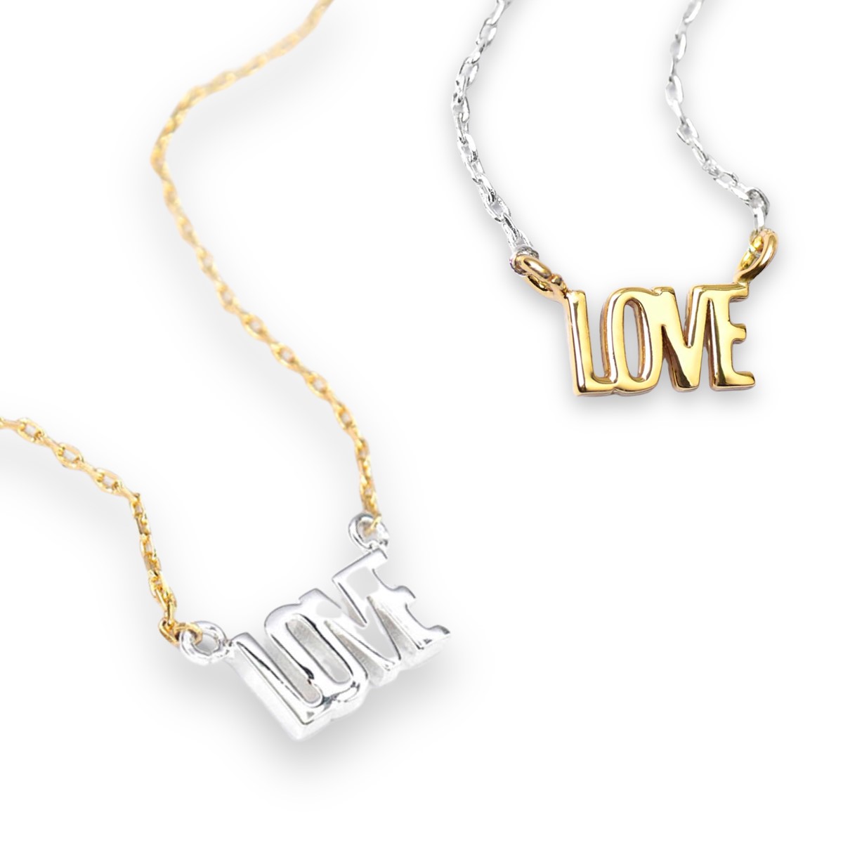 Love Necklace Gold Silver