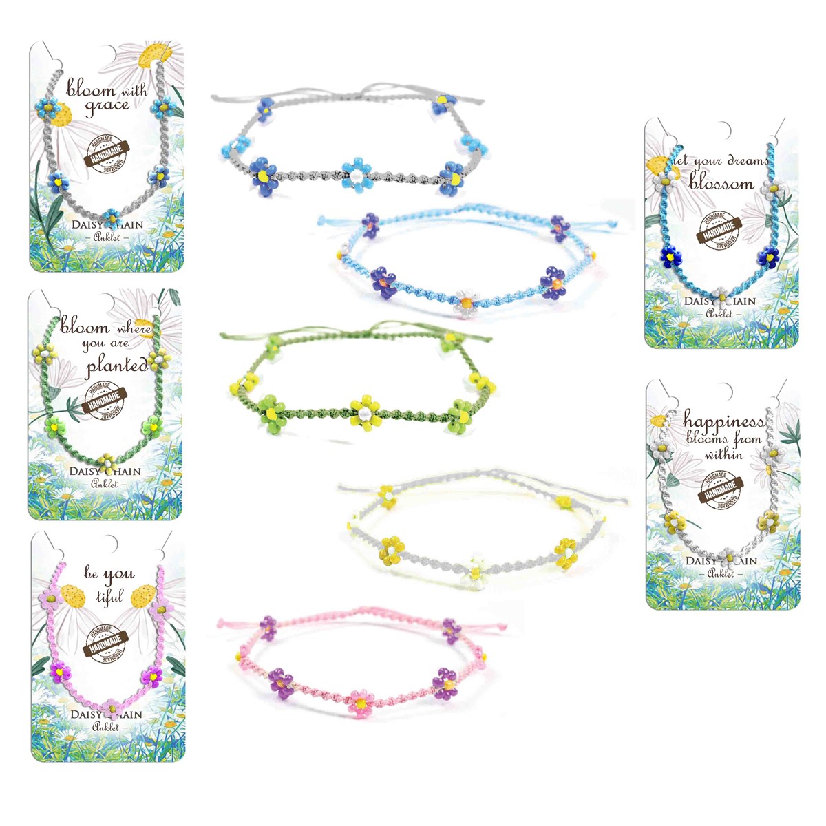 Daisy Flower Anklet BIA033