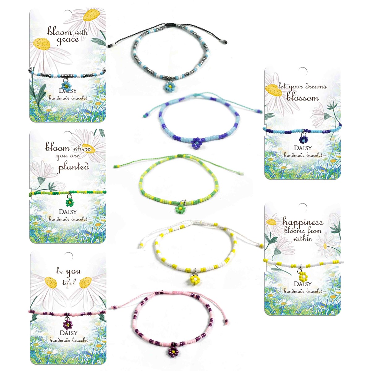 Daisy Flower Bracelet BIB033