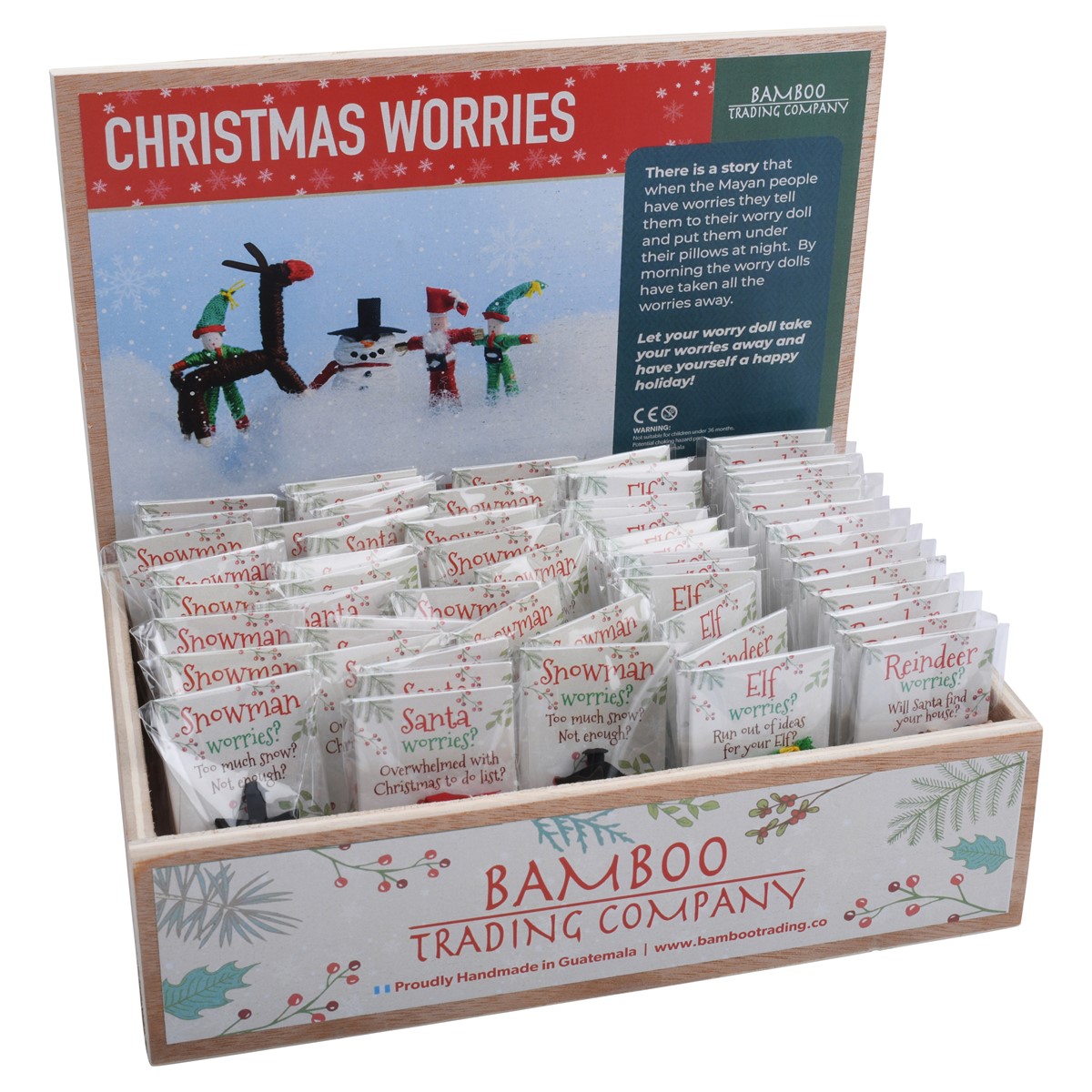 Christmas Worry Doll Assortment LSD025