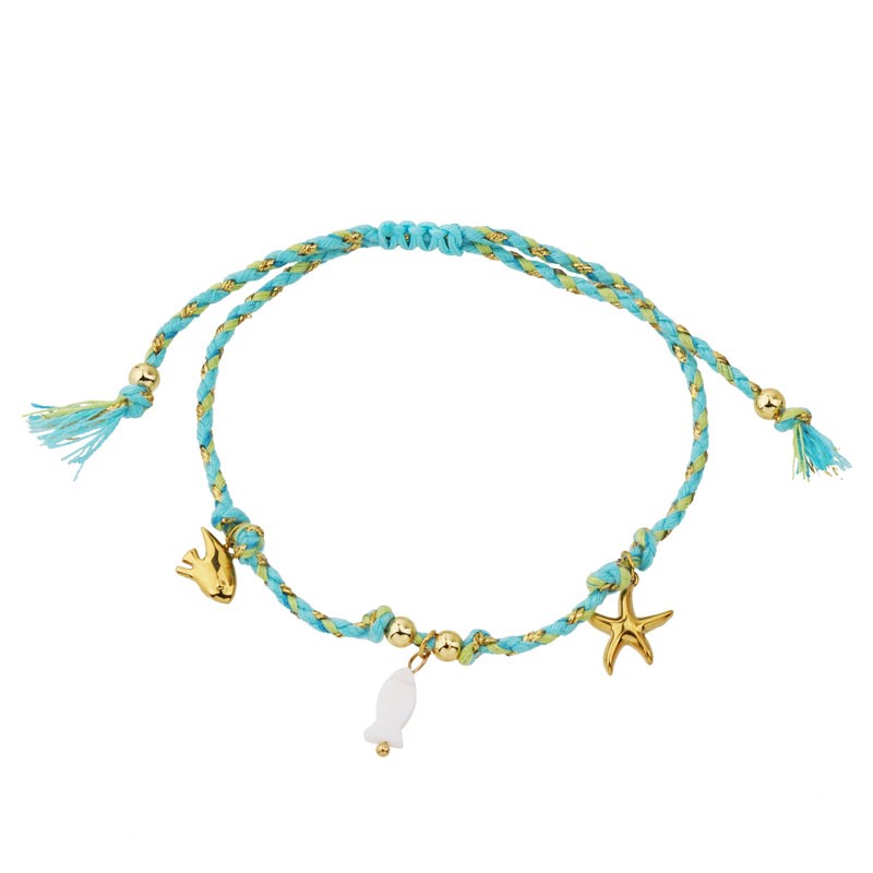 Turquoise Coastal Charms Bracelet RSB8361