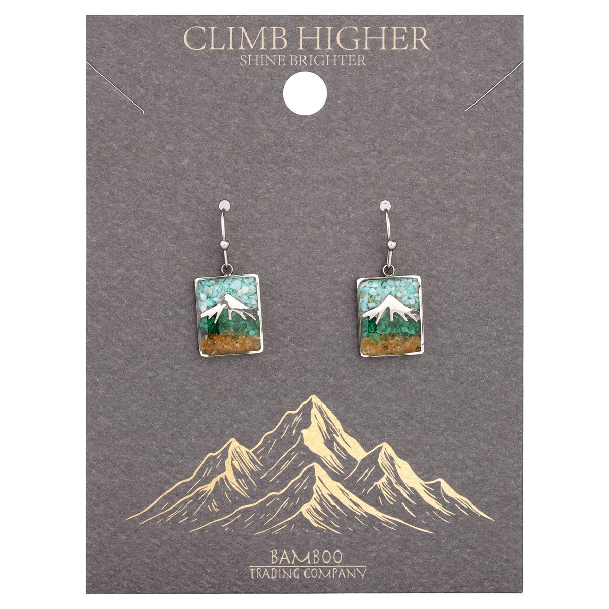 Mountain Summit Turquoise Silver Earring RSE2378S