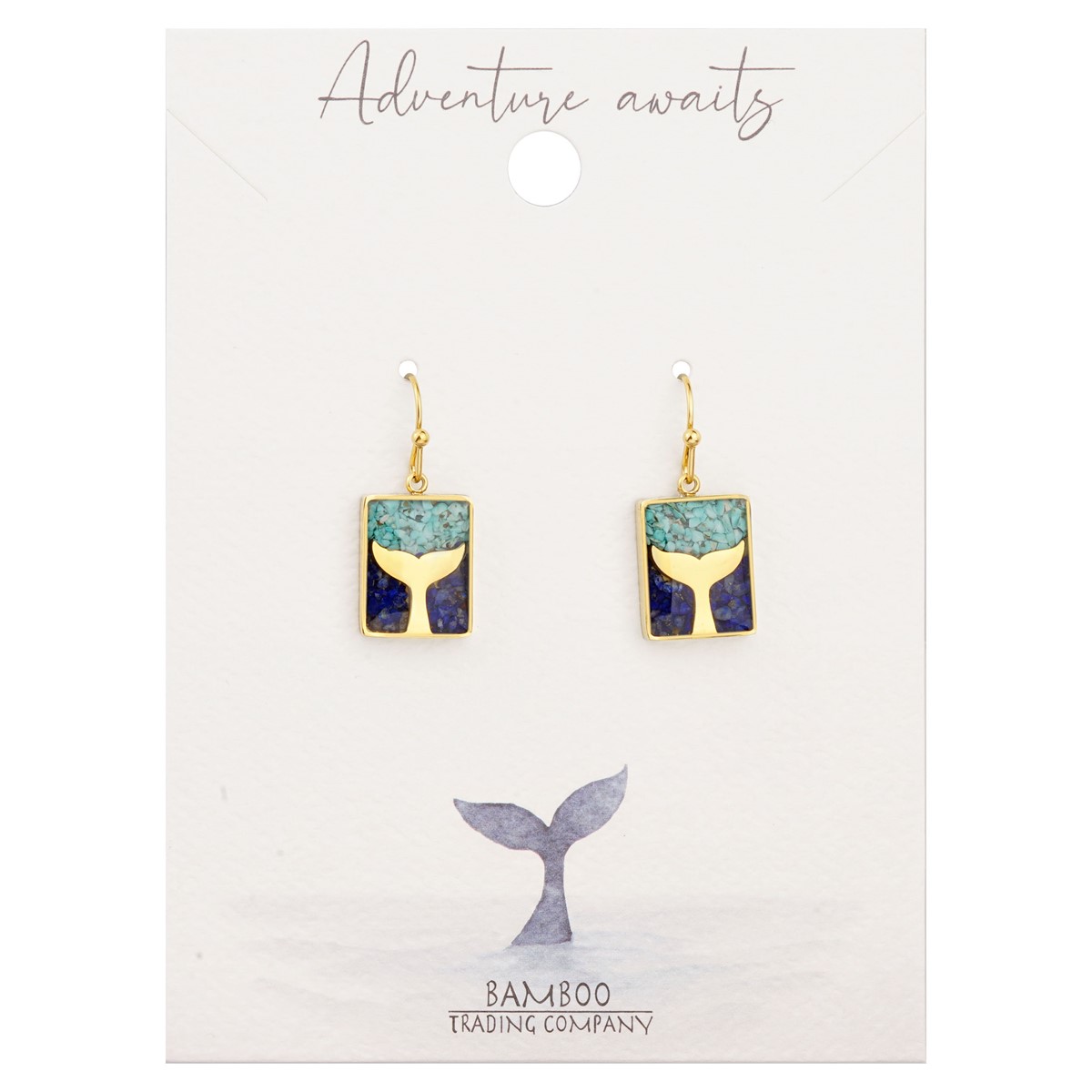 Whale Tail Gold Earrings RSE23822