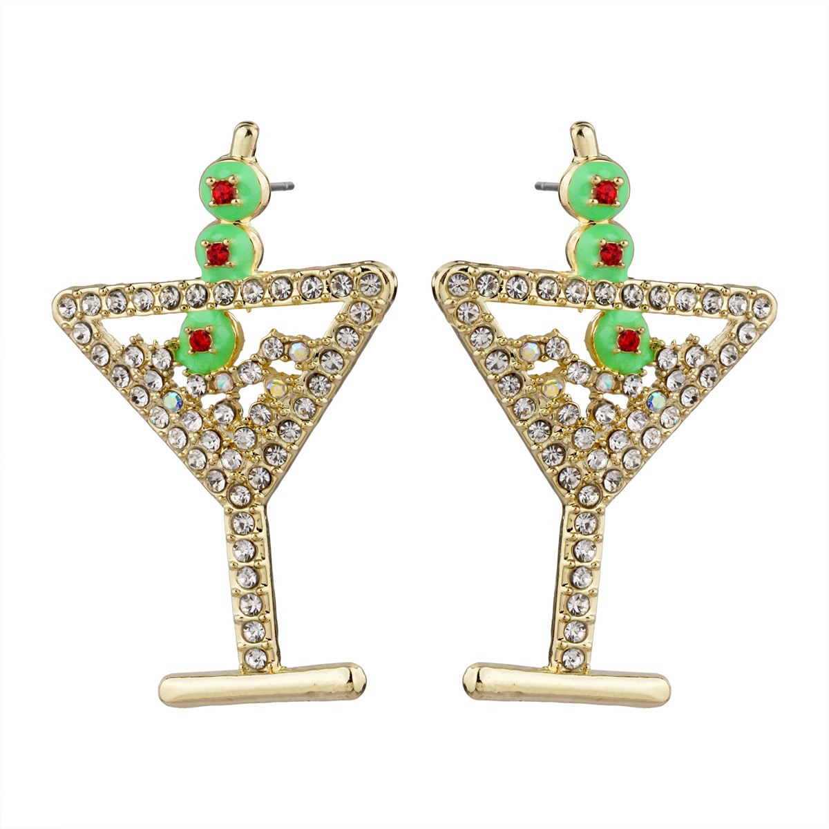 Celebration Earrings Martini Gold RSE9772