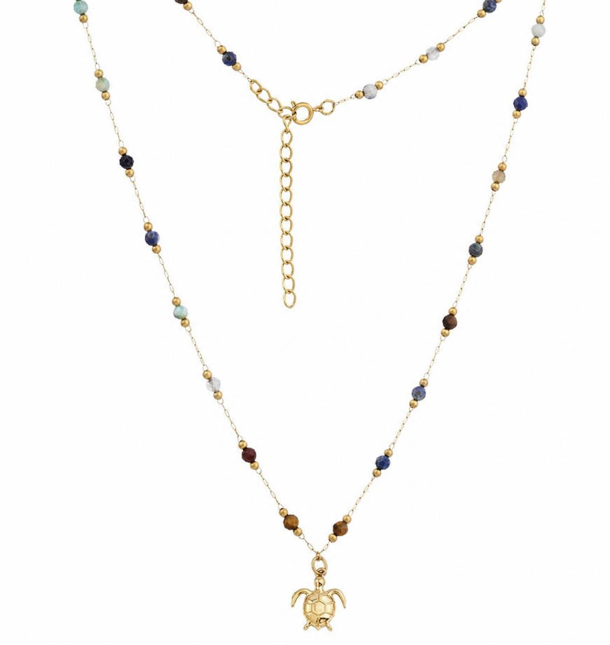 Necklace Turtle Tiger's Eye RSN0287