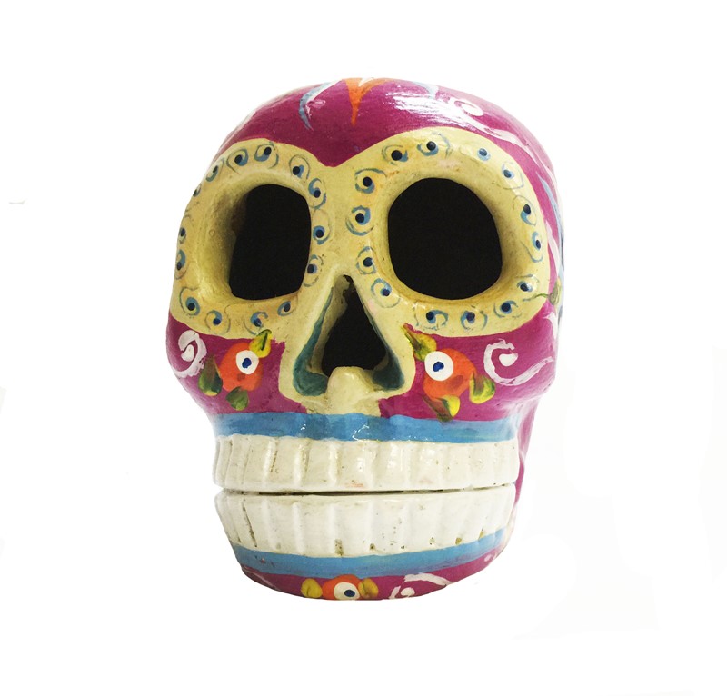 Ceramic Plum Skull ACSKULL15