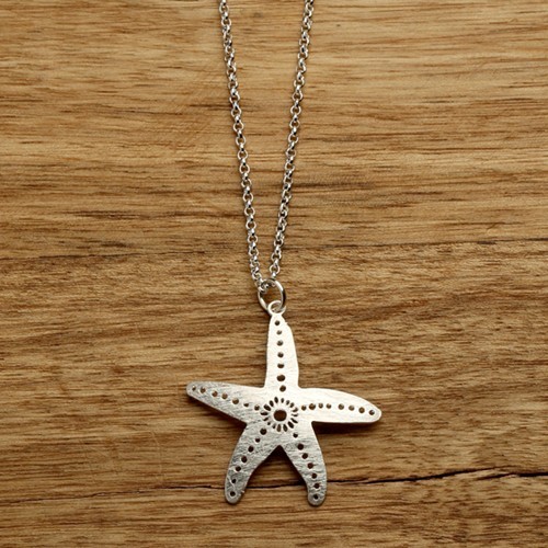 Starfish Necklace Silver WSN59
