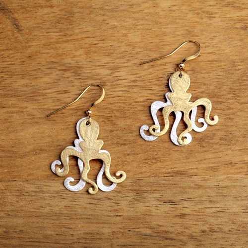 Octopus Earring WSE77