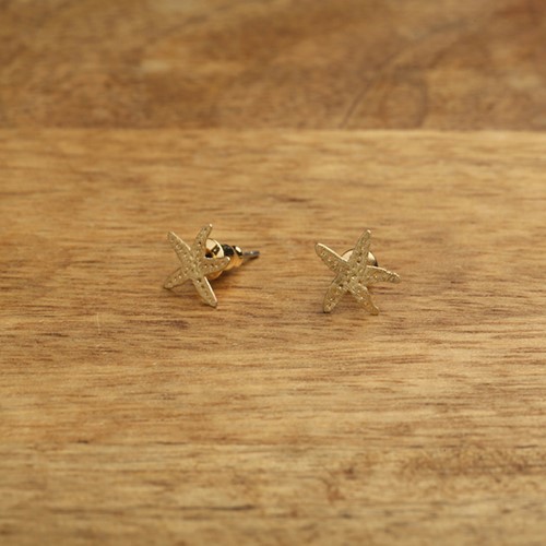 Starfish Post Earrings Gold WSE83
