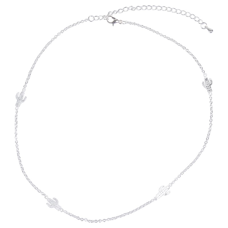 Cactus Mini Necklace Silver WSN104S