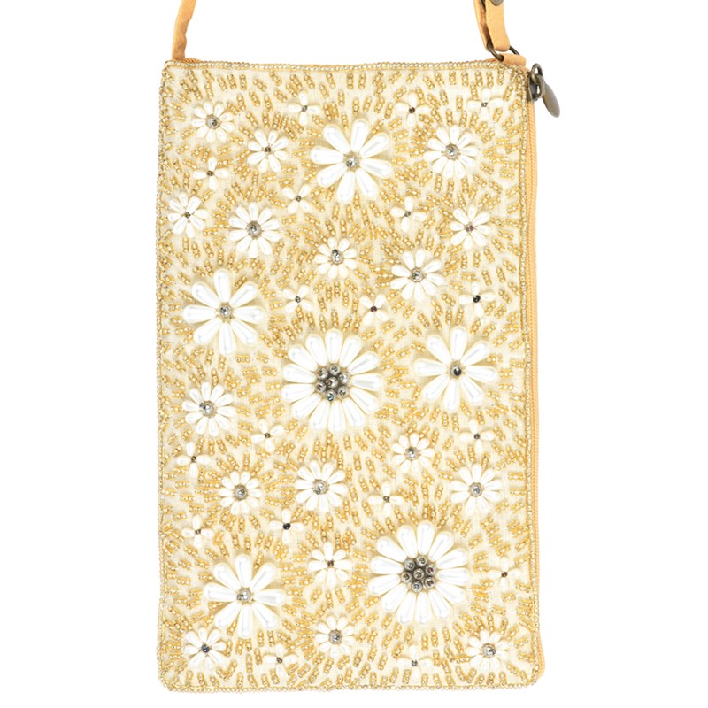 Bamboo Trading Spring Scene Club Bag - 7.5" Height Beaded Crossbody Phone Bag Women's Accessory