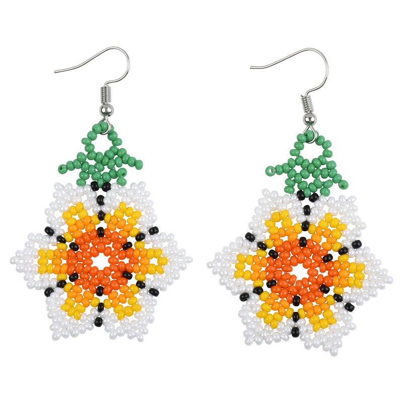 White Flower Earrings PSE046