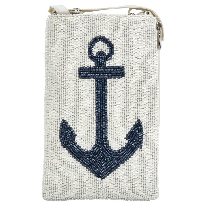 White & Blue Anchor Club Bag SHB932