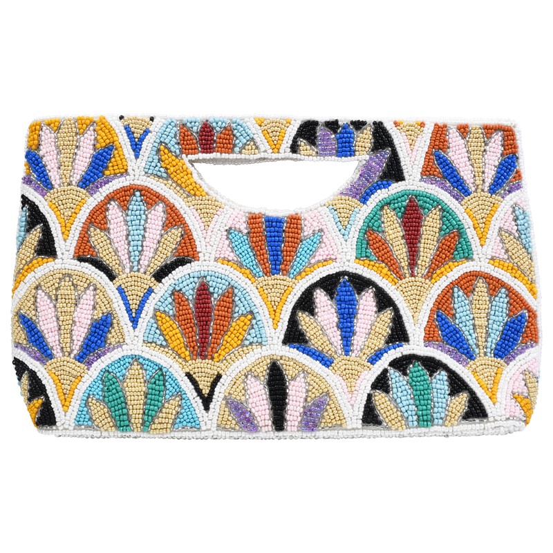 Mosaic Half Moon Clutch MTY019