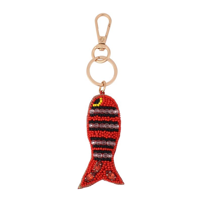 Fish Beaded Bag Charm NITK268