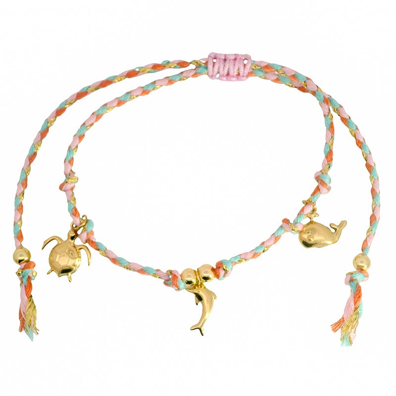 Pink Coastal Charms Bracelet RSB7812