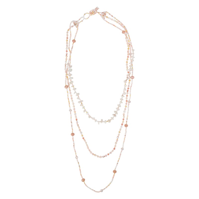 Pink Layered Necklace PSN019