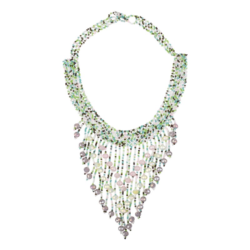 Green Statement Necklace PSN020