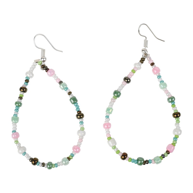 Joy! Green Hoop Earrings PSE067