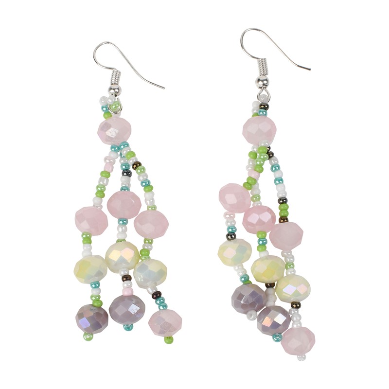 Green Statement Earrings PSE066
