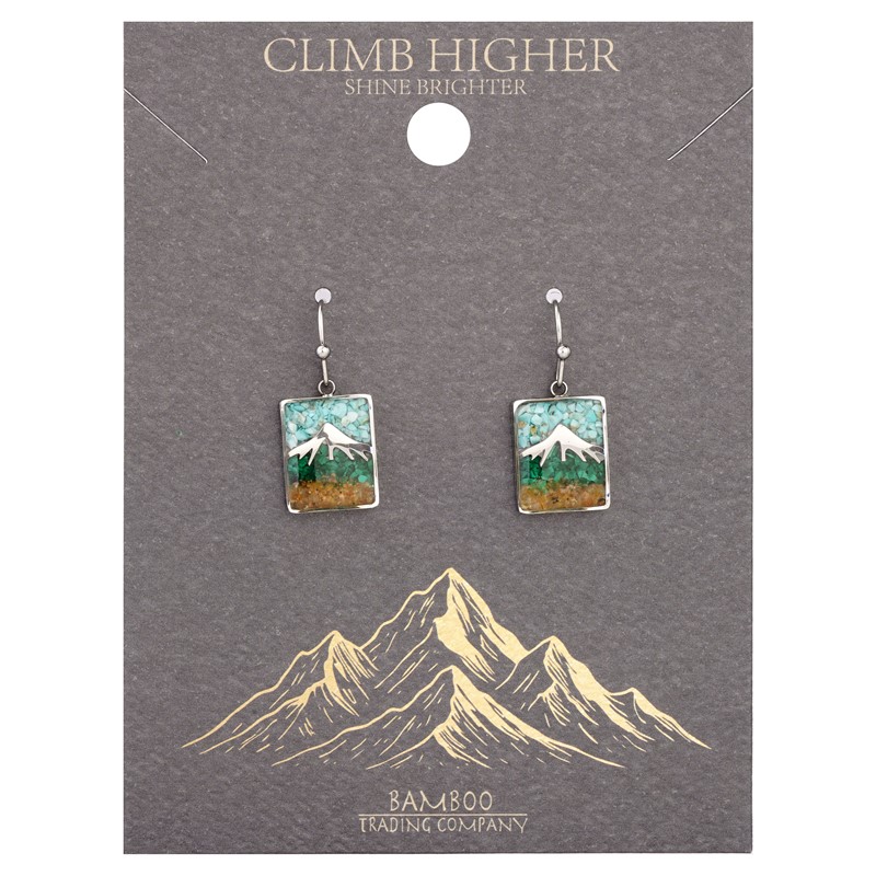 Mountain Summit Turquoise Silver Earring RSE2378S
