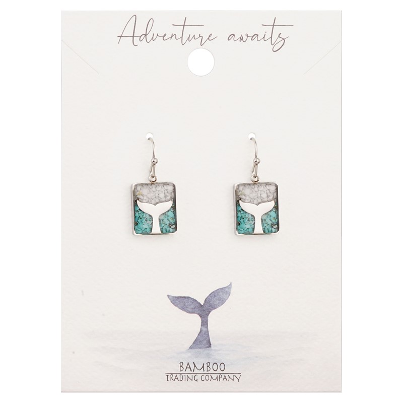 Whale Tail Silver Earrings RSE23821