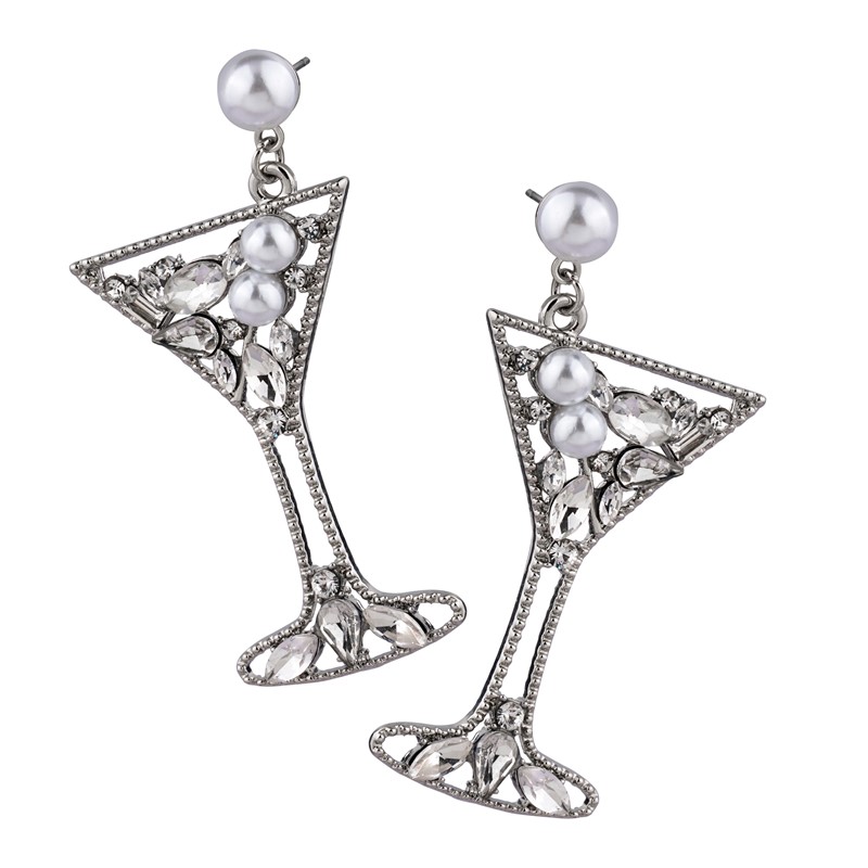 Celebration Earrings Martini Silver RSE9771