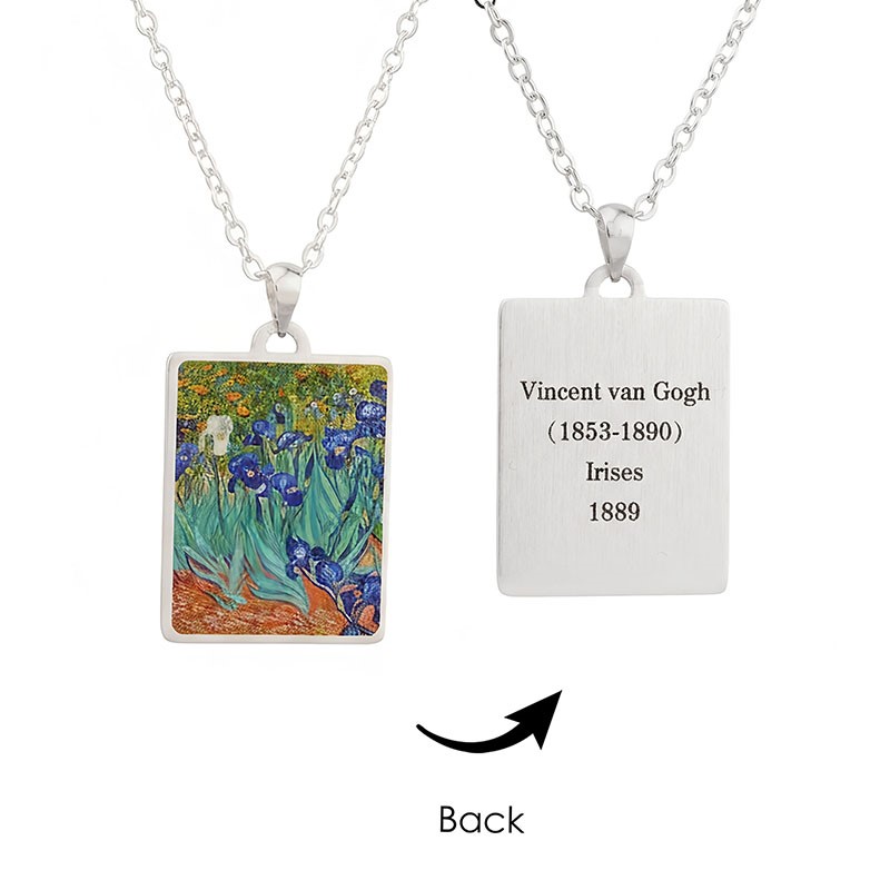 Masterpiece Necklace Silver Irises RSN7566