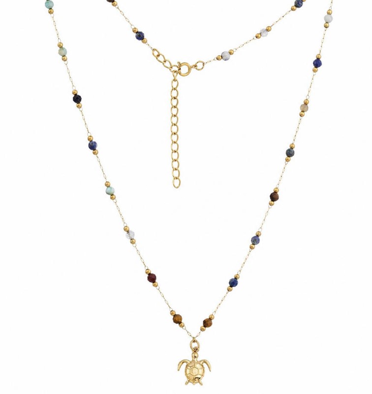 Necklace Turtle Tiger's Eye RSN0287