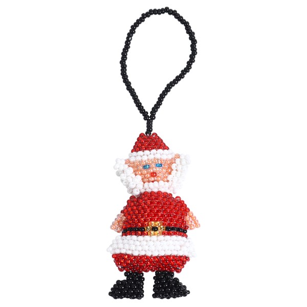 Santa Ornaments in Basket PSO006 View 2