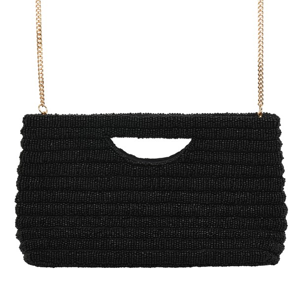 Black Half Moon Clutch NIT807 View 2