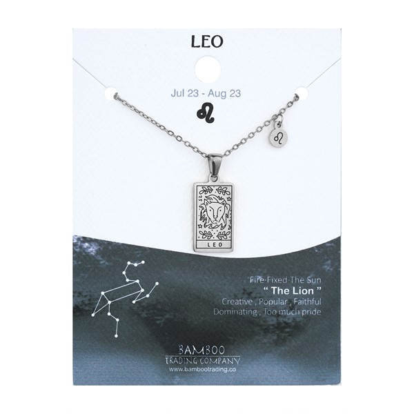 Zodiac Necklace Silver Virgo | Bamboo Trading Company