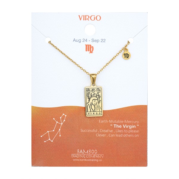 Zodiac Necklace Gold Capricorn | Bamboo Trading Company