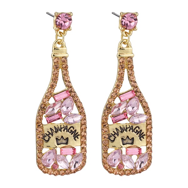Celebration Earrings Champagne Pink RSE9773