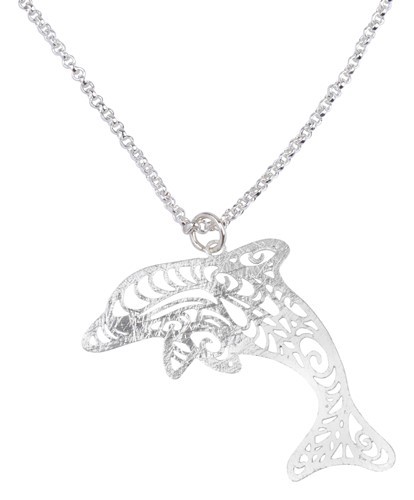 Dolphin Necklace Silver