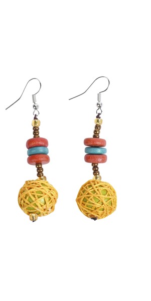 Yarn Ball Earring