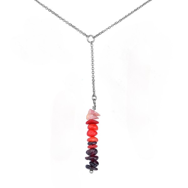 Root Chakra Necklace Silver