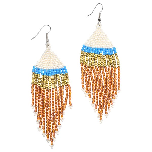 Earthy Fringe Boho Earring