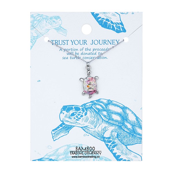 Trust Your Journey Necklace Lotus