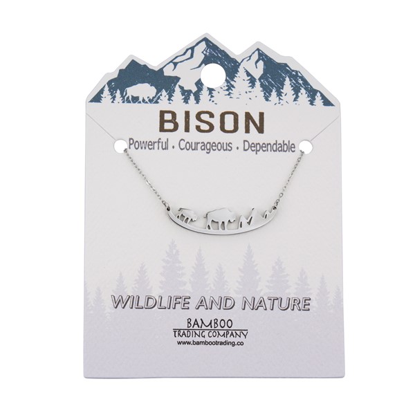 Wildlife and Nature Bison Necklace