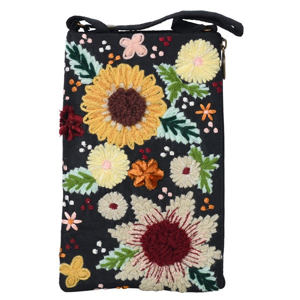Club Bag Embroidered Florals